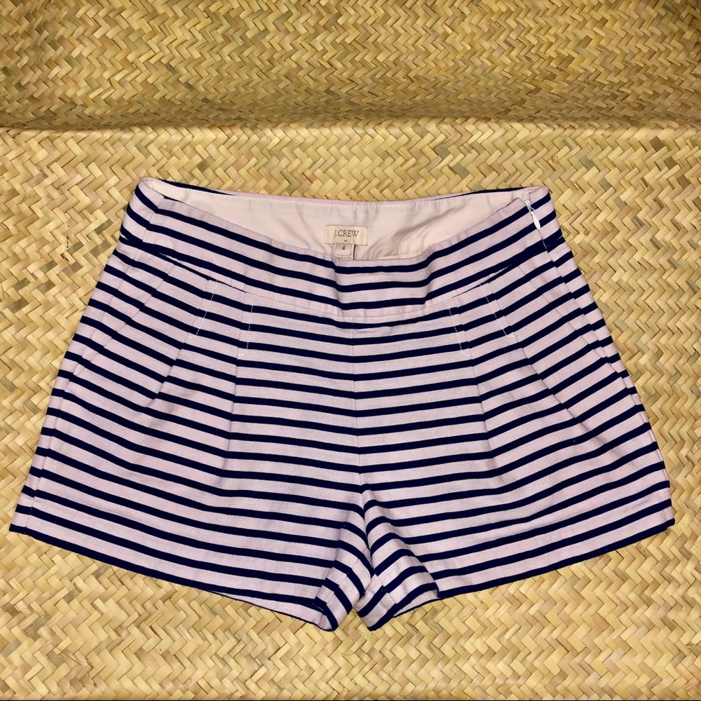 J. CREW pleated striped short